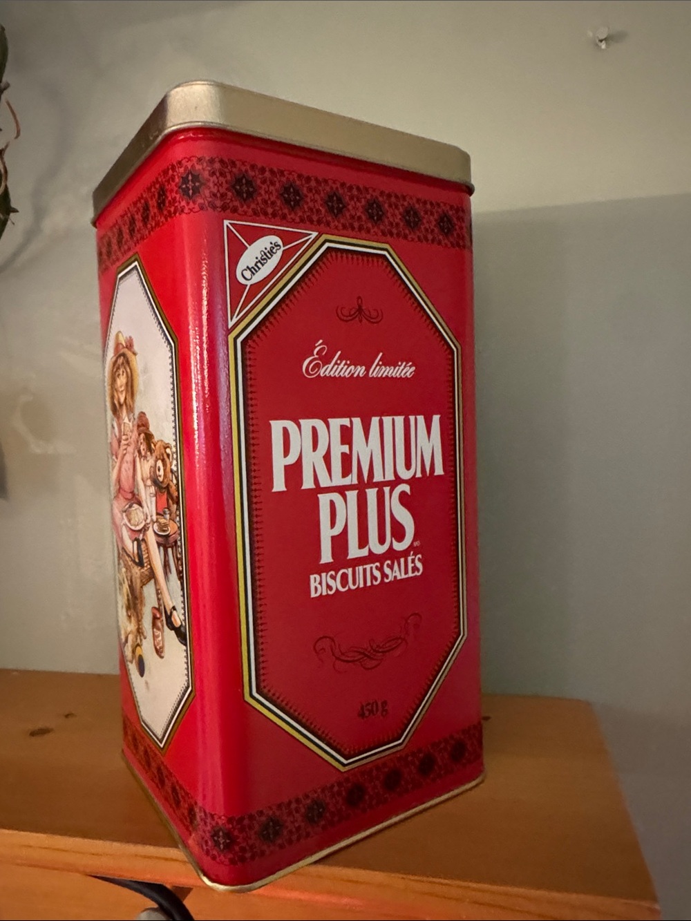 Premium Plus Red Biscuit Tin by